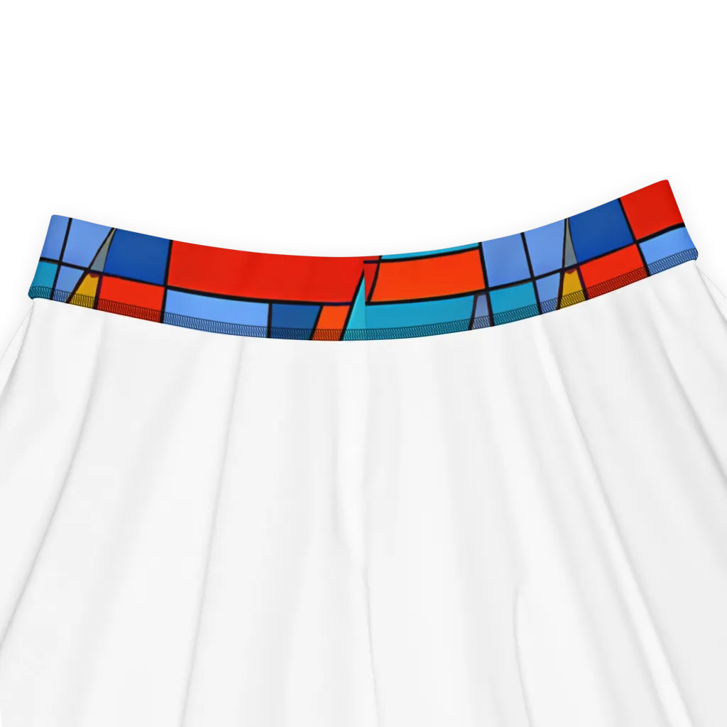 Scarlet Structure on Skater Skirt — Product details