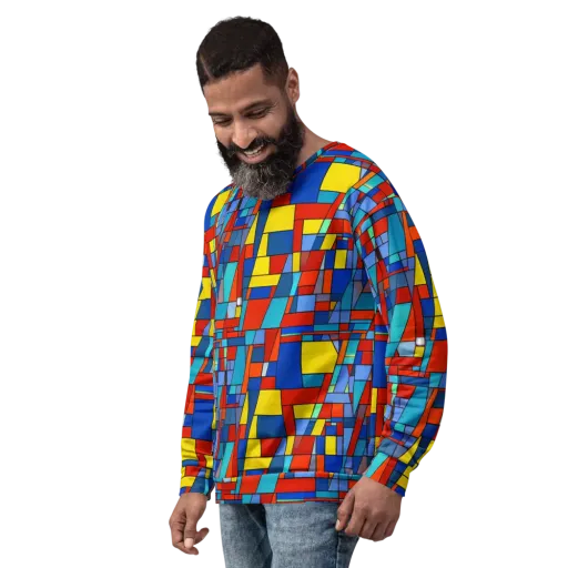 Scarlet Structure on a Sweatshirt