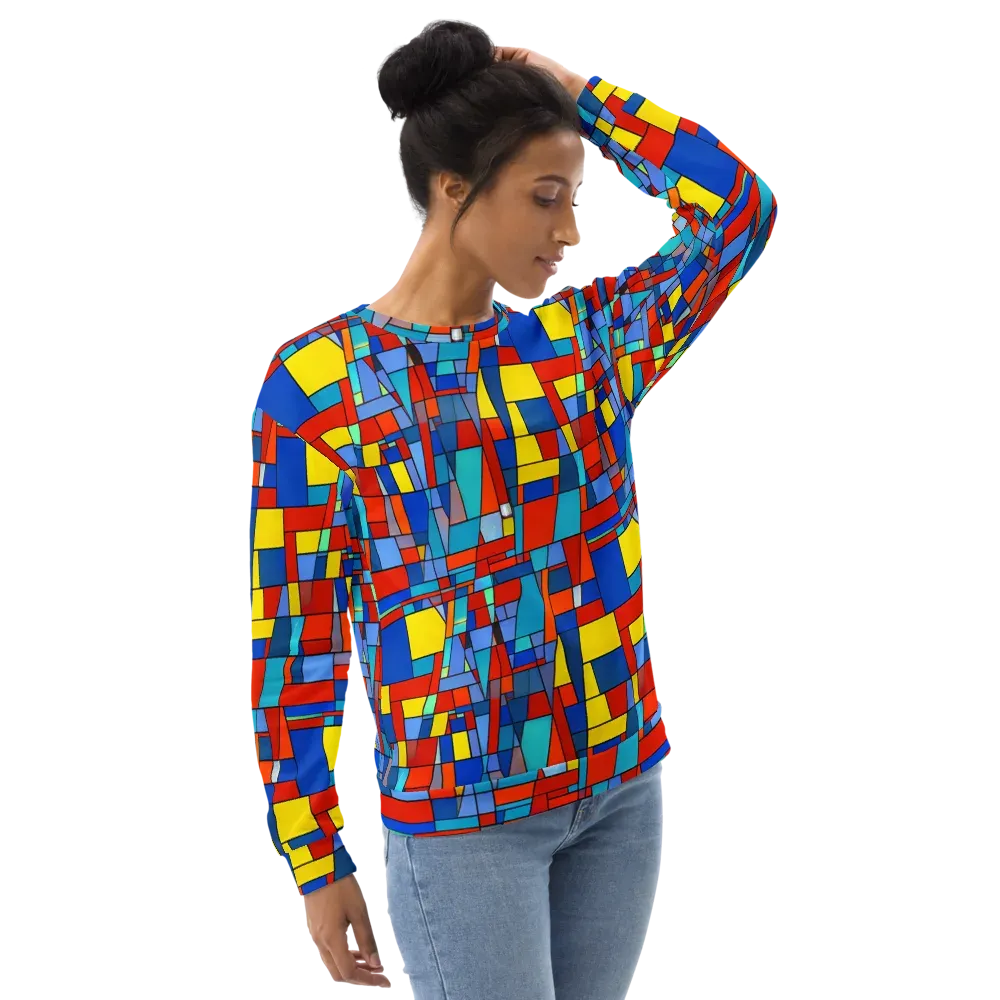 Scarlet Structure on Sweatshirt — Right Front