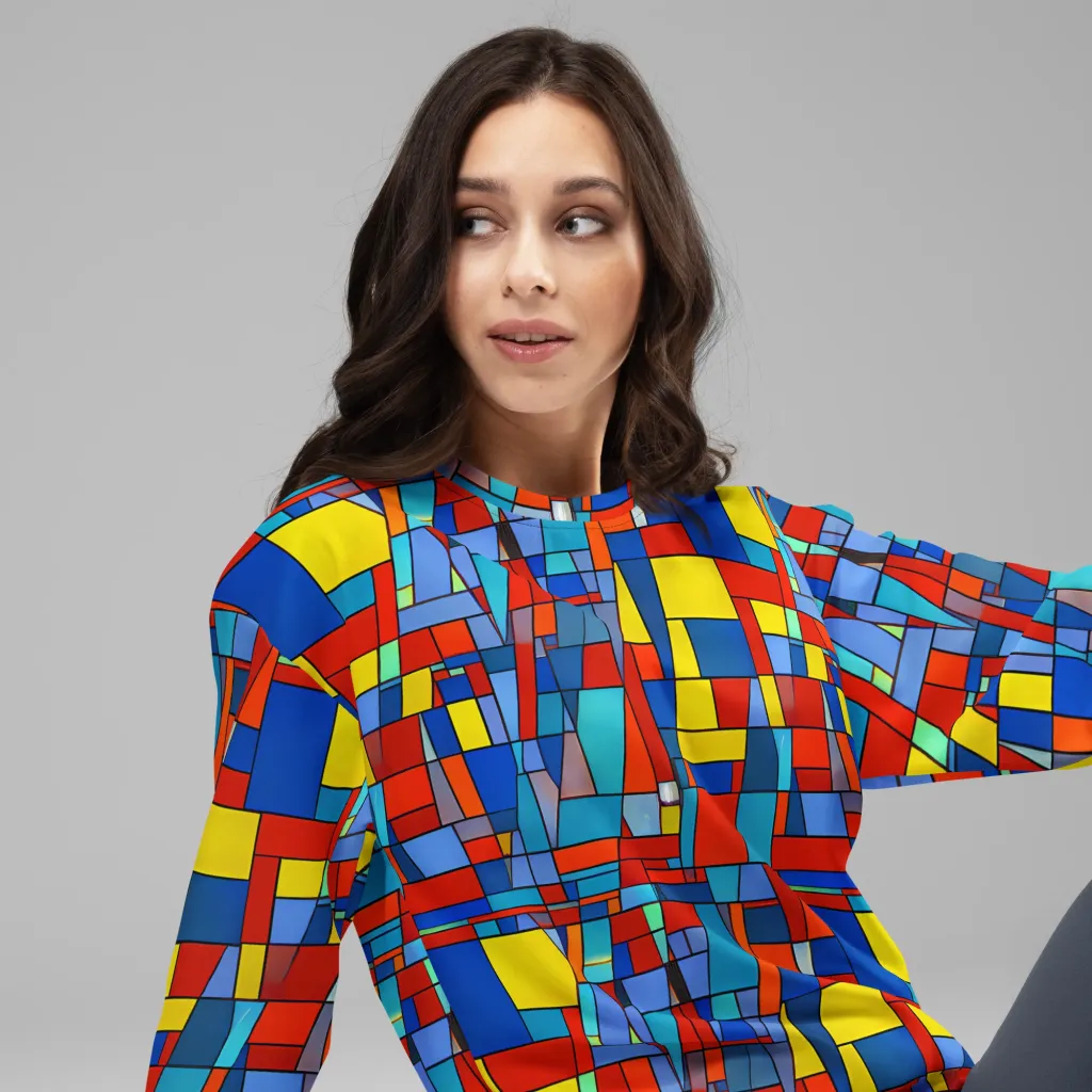 Scarlet Structure on Sweatshirt — Right Front