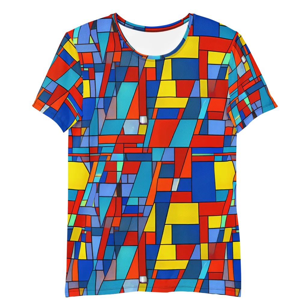 Scarlet Structure on Men's Athletic T-Shirt — Front