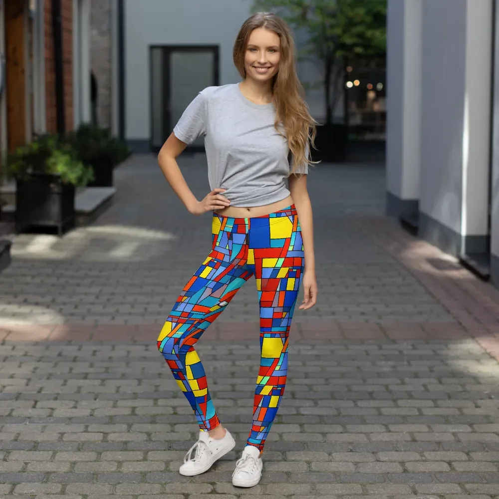 Scarlet Structure on Leggings — Front