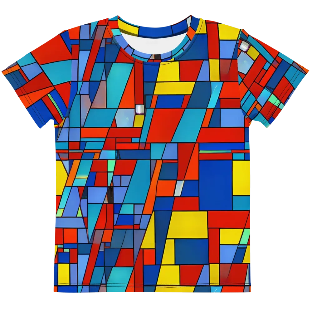 Scarlet Structure on Kids Crew Neck T-Shirt — Front