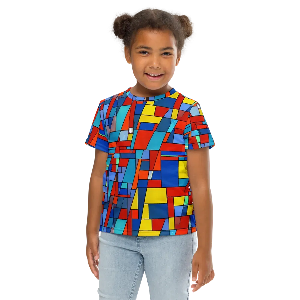 Scarlet Structure on Kids Crew Neck T-Shirt — Front