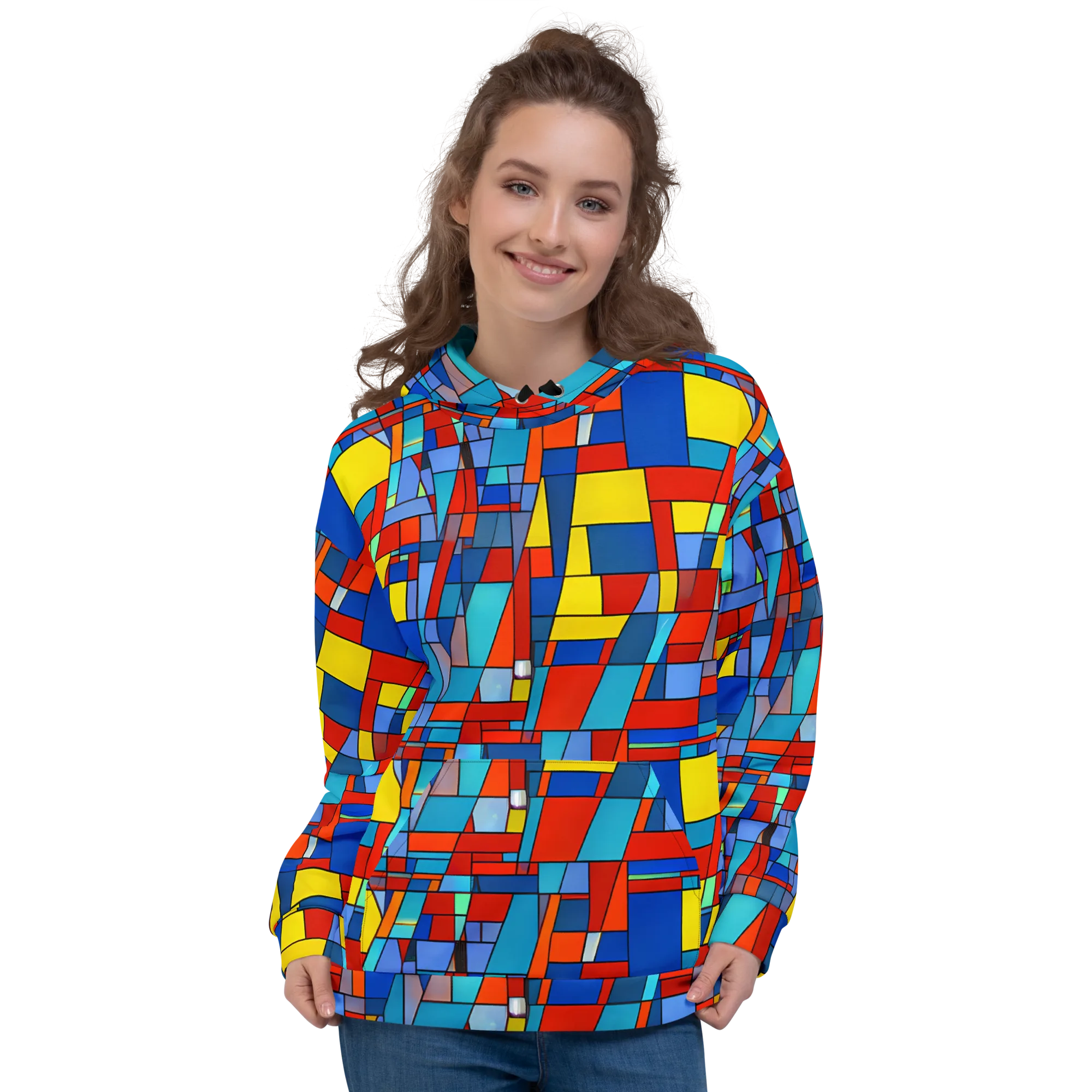 Scarlet Structure on Hoodie — Front