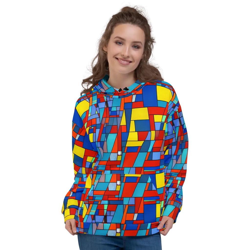 Scarlet Structure on Hoodie — Front