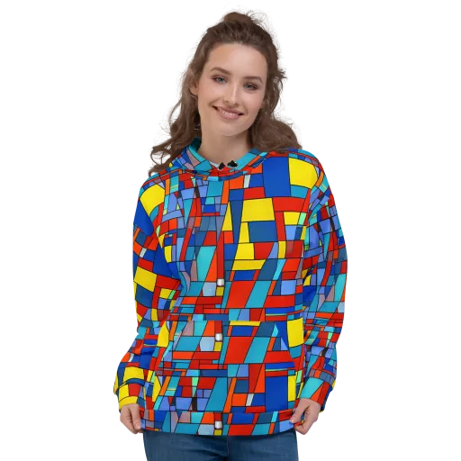 Scarlet Structure on a Hoodie