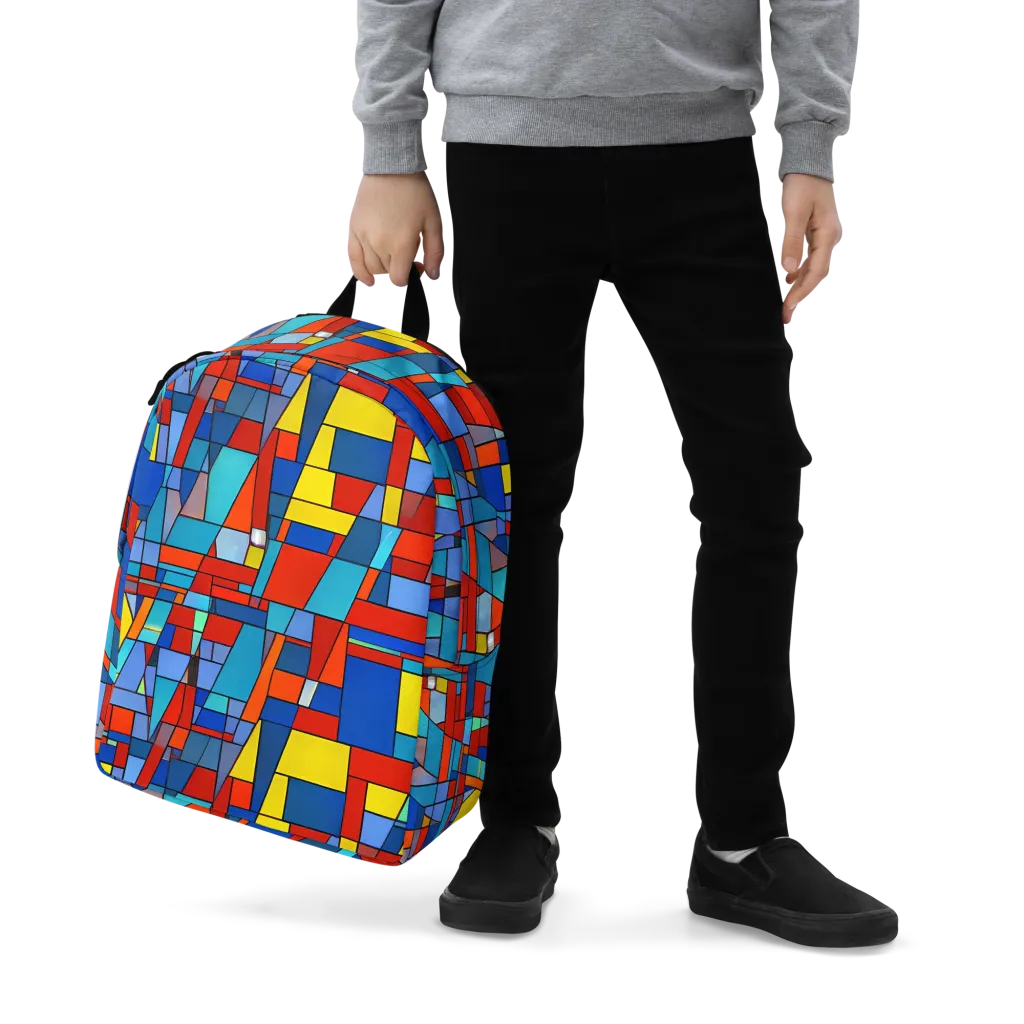 Scarlet Structure on Minimalist Backpack — Zoomed-in