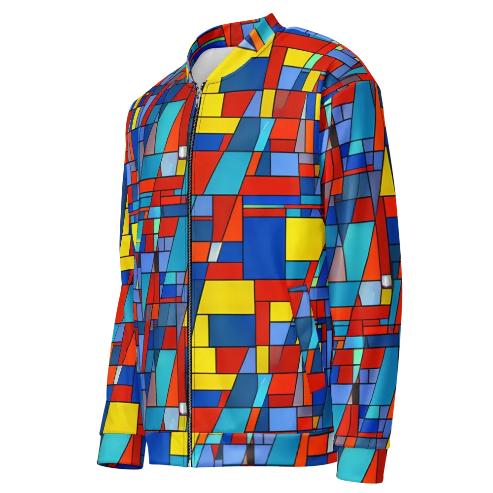 Scarlet Structure on Bomber Jacket — Left Front