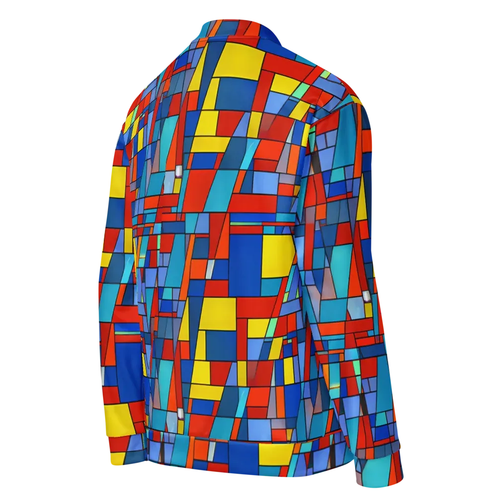 Scarlet Structure on Bomber Jacket — Right Back