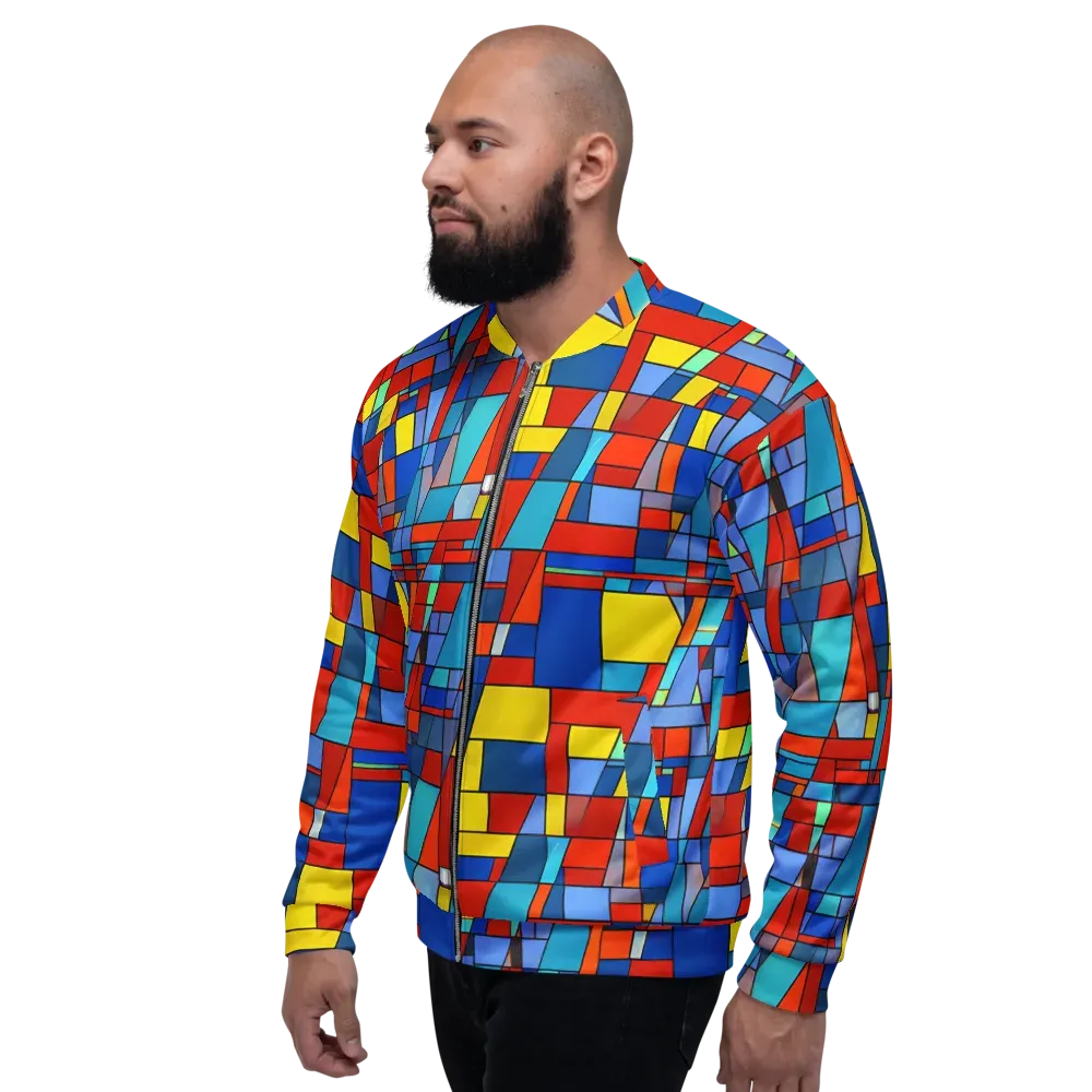 Scarlet Structure on Bomber Jacket — Left