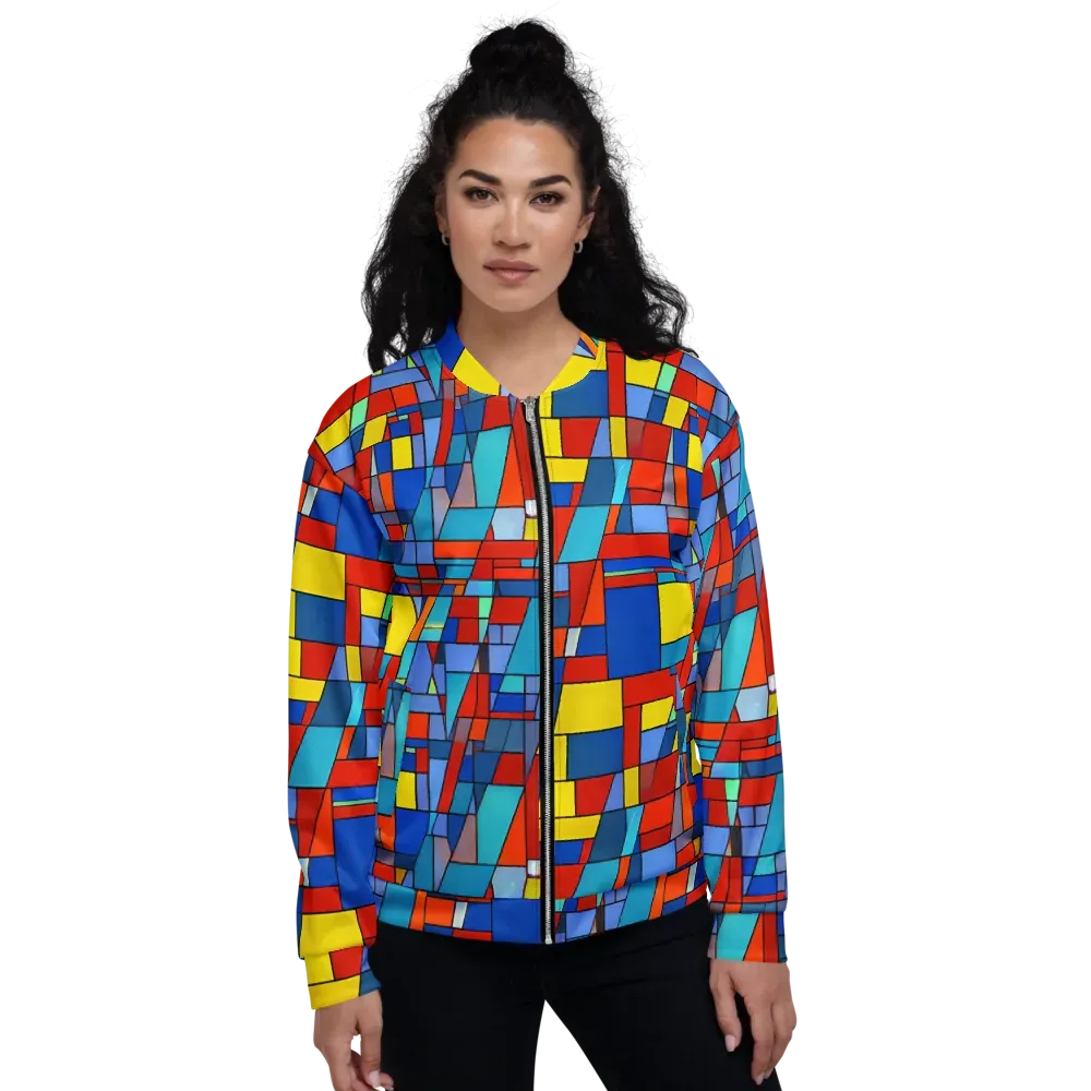 Scarlet Structure on Bomber Jacket — Front