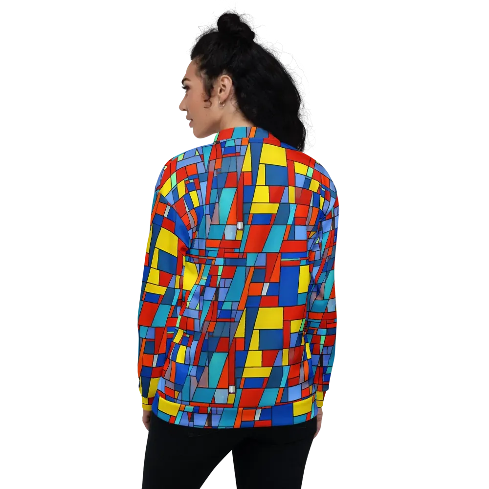 Scarlet Structure on Bomber Jacket — Back