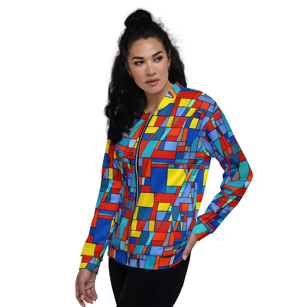 Scarlet Structure on Bomber Jacket — Left