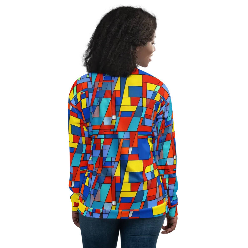 Scarlet Structure on Bomber Jacket — Back
