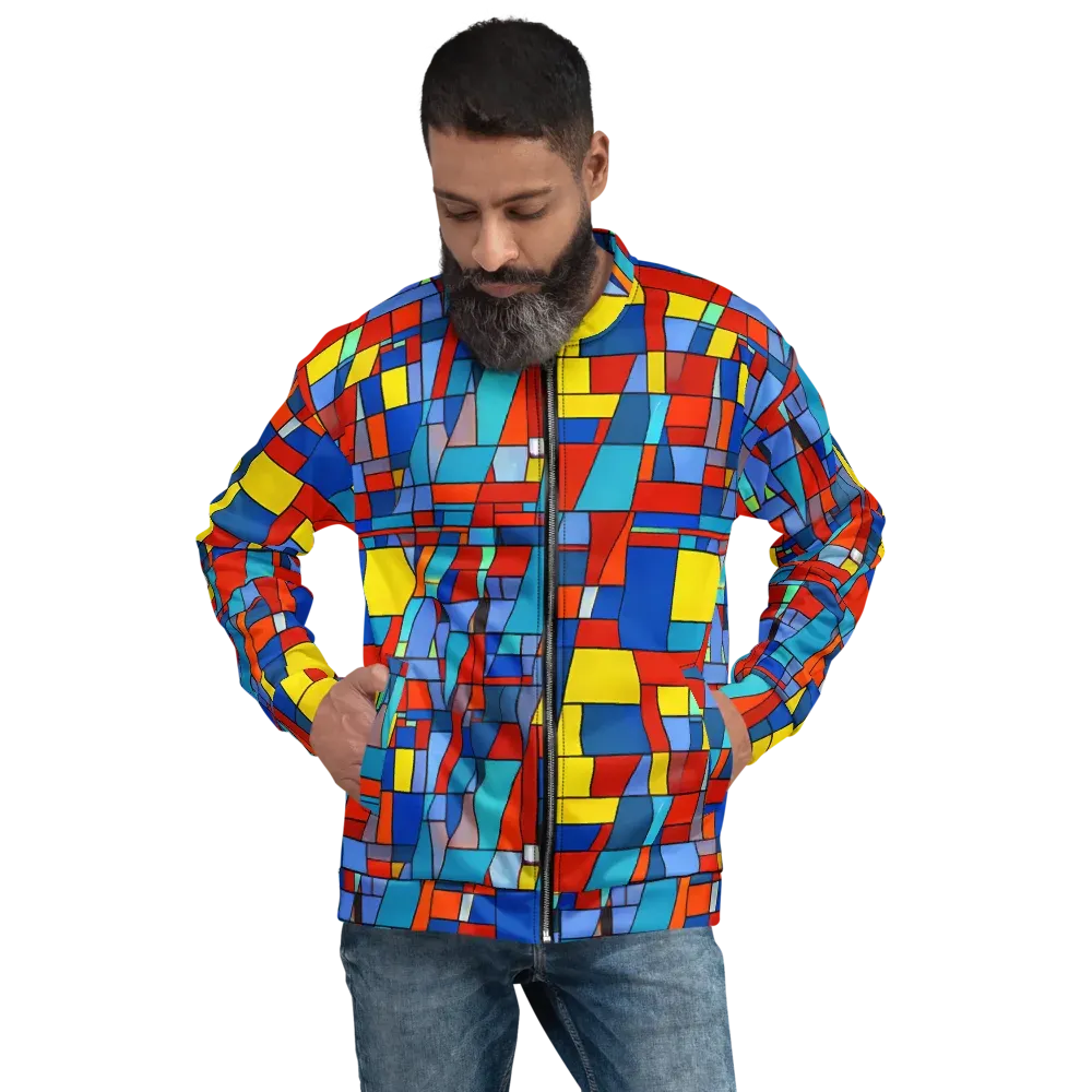 Scarlet Structure on Bomber Jacket — Front