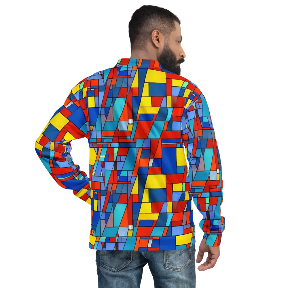 Scarlet Structure on Bomber Jacket — Back