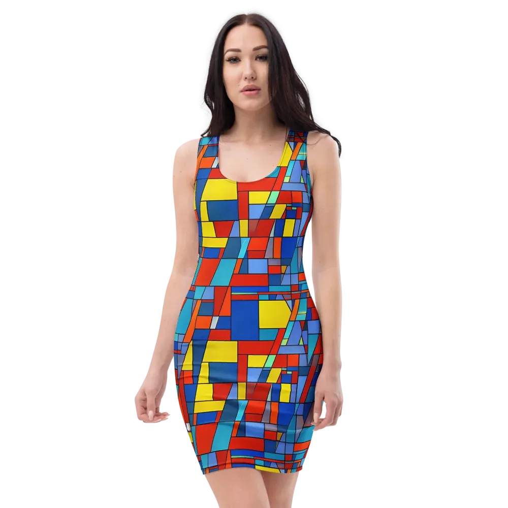 Scarlet Structure on Bodycon Dress — Front