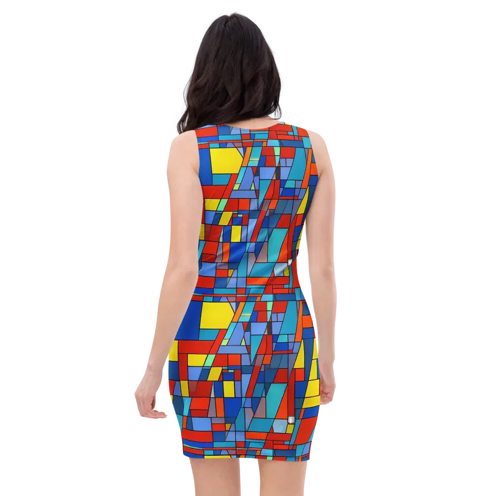 Scarlet Structure on Bodycon Dress — Back