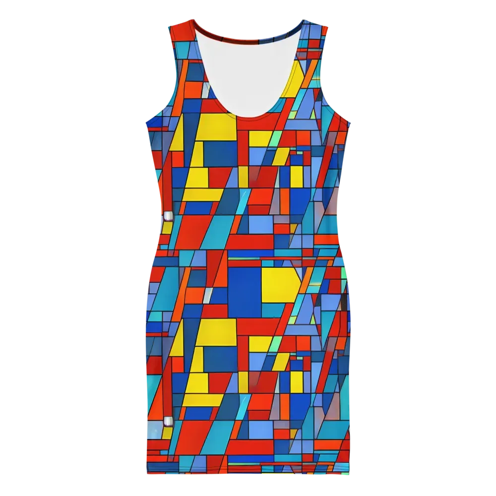 Scarlet Structure on Bodycon Dress — Front