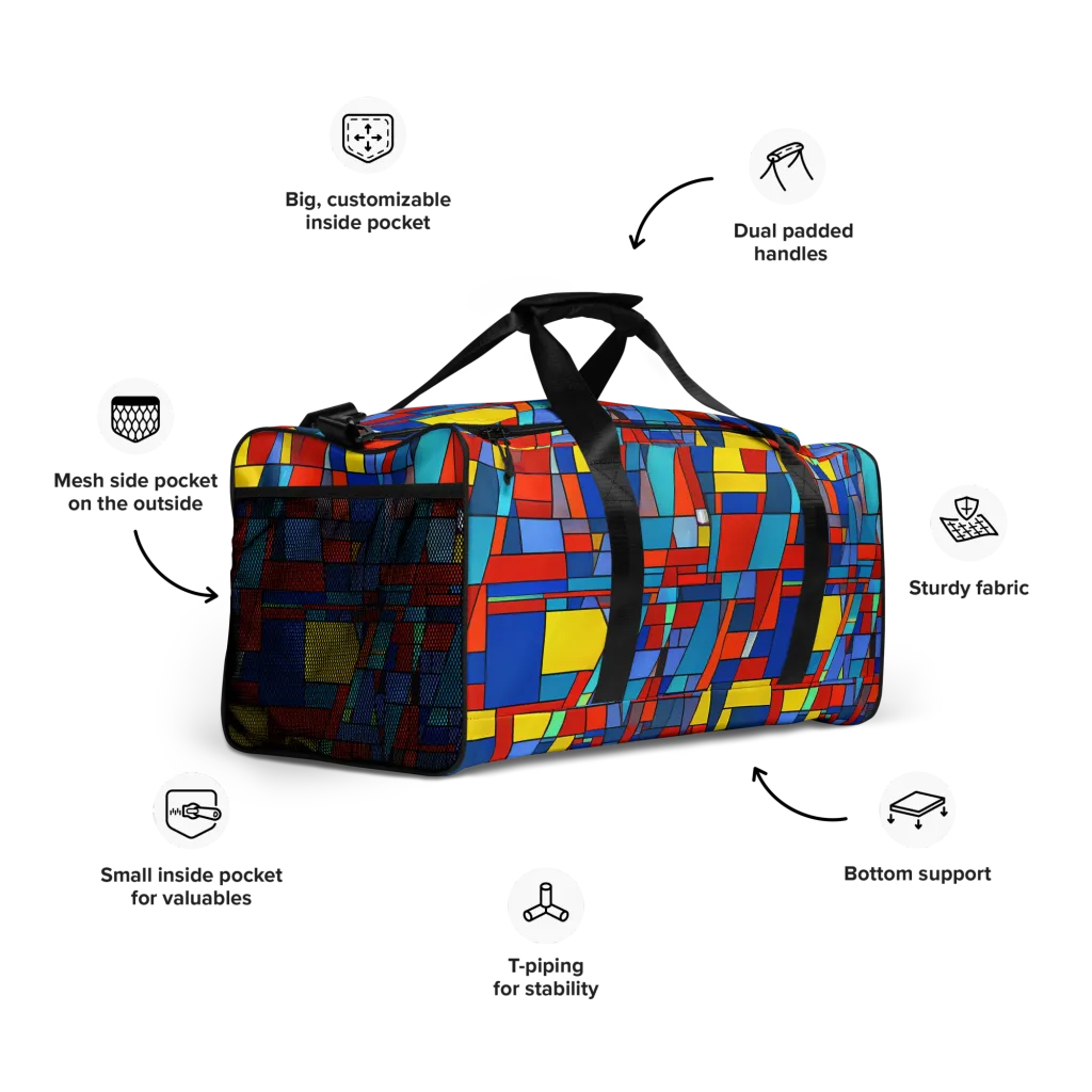 Scarlet Structure on Duffle Bag — Right Front