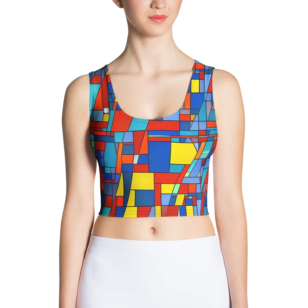 Scarlet Structure on Crop Top — Front