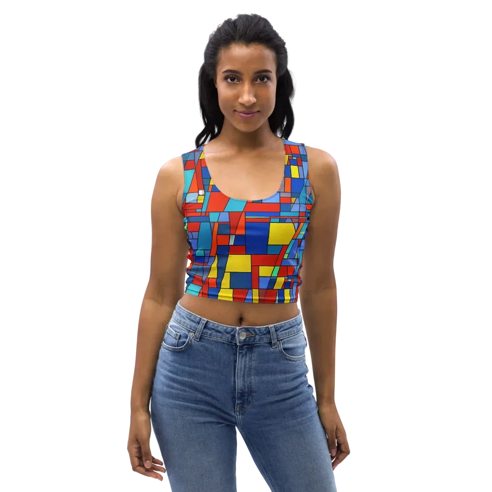 Scarlet Structure on Crop Top — Front