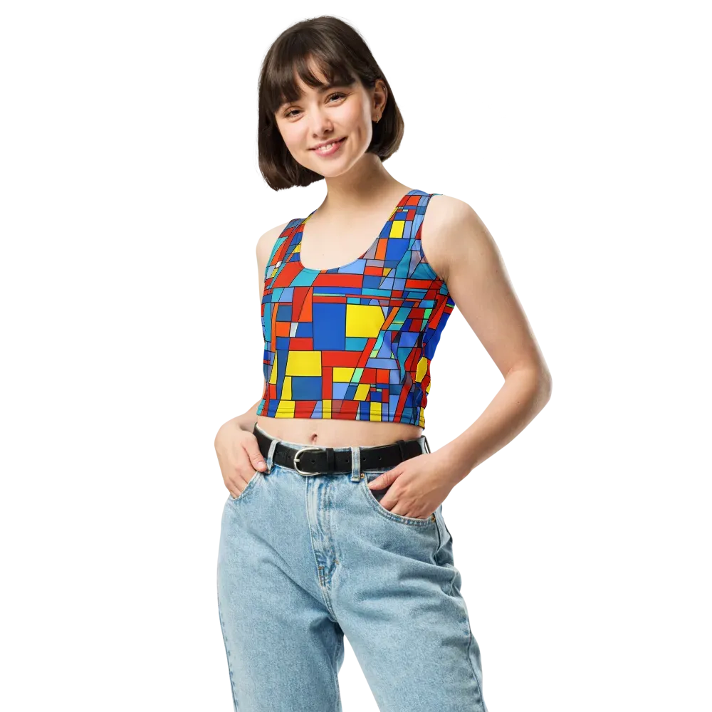 Scarlet Structure on Crop Top — Front