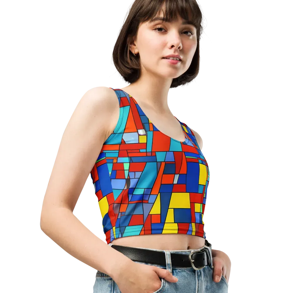 Scarlet Structure on Crop Top — Right Front