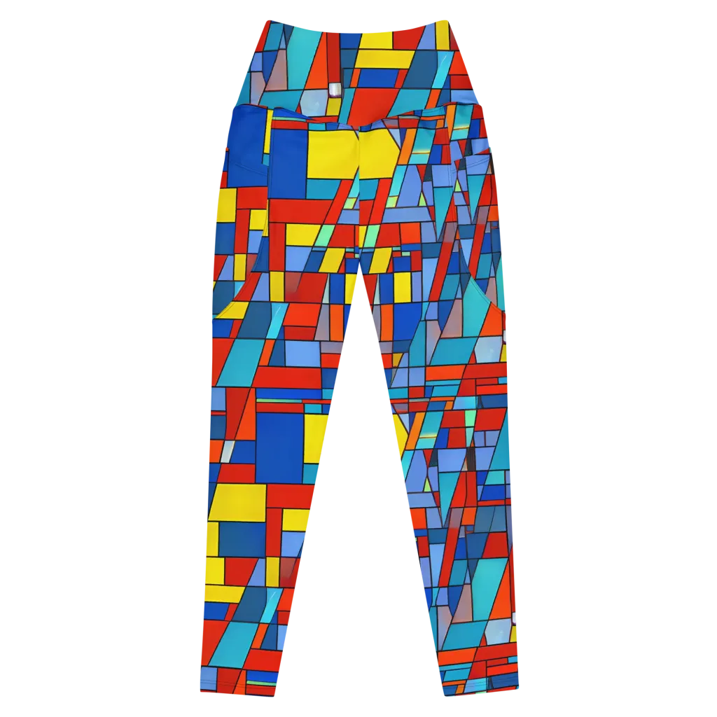 Scarlet Structure on Leggings with Pockets — Front
