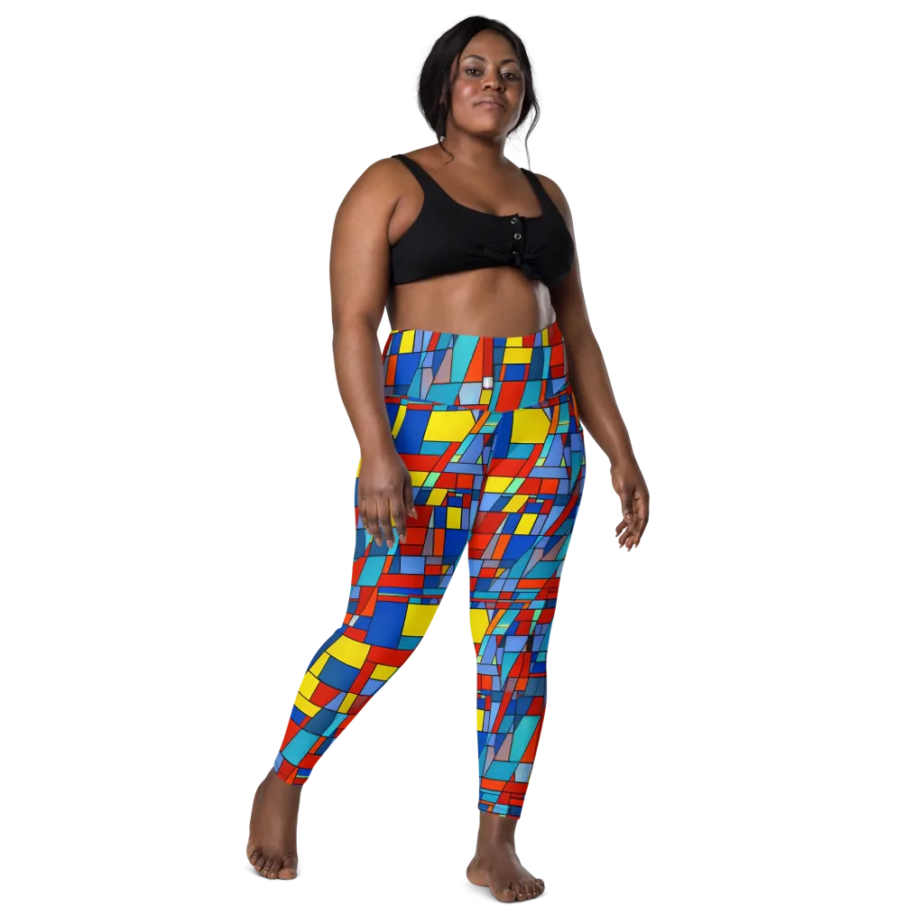 Scarlet Structure on Leggings with Pockets — Front