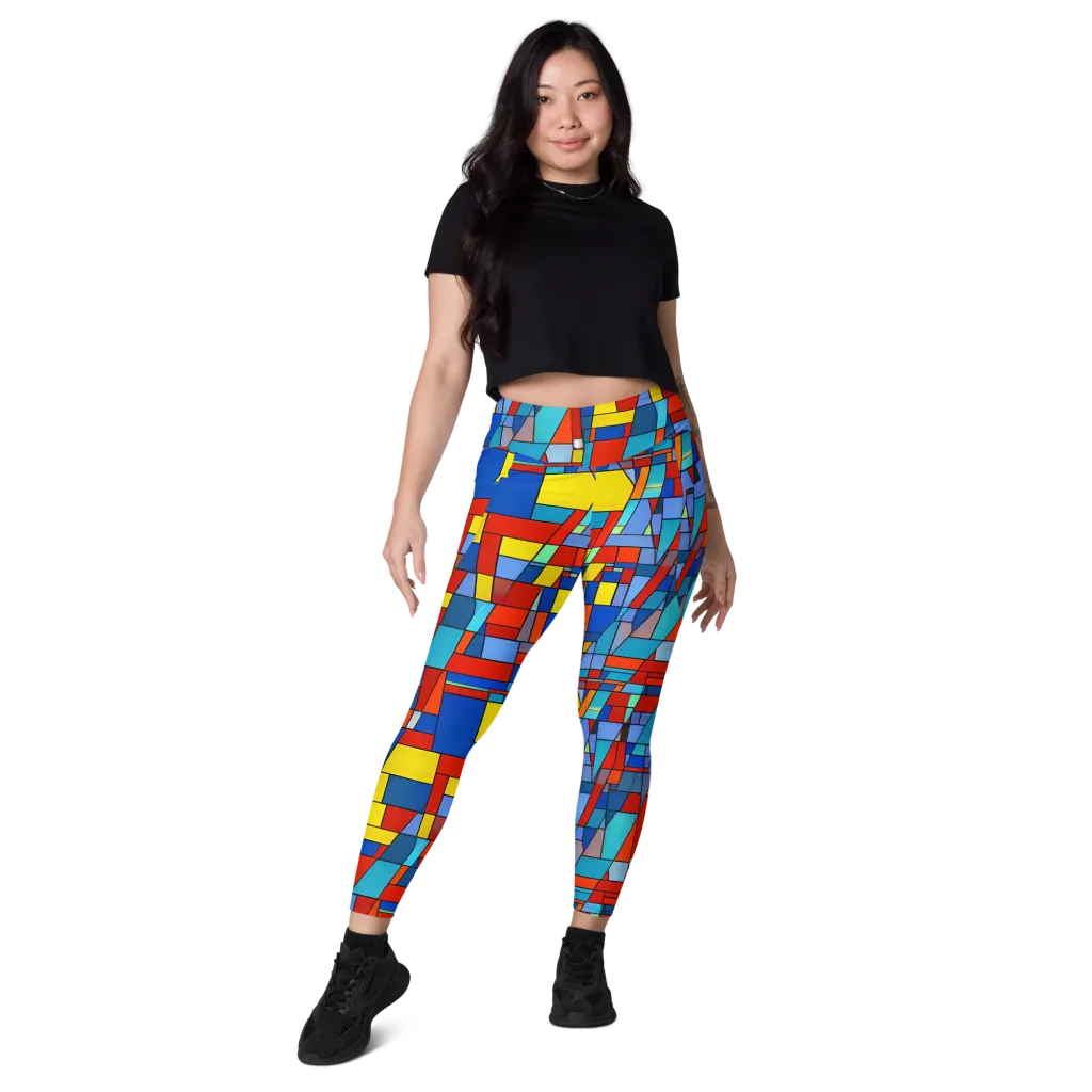 Scarlet Structure on Leggings with Pockets — Front