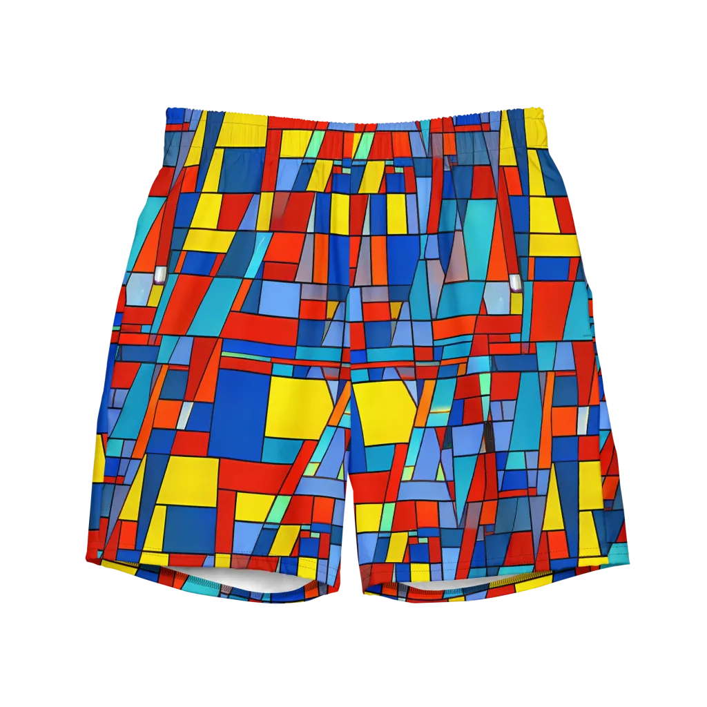 Scarlet Structure on Swim Trunks — Front