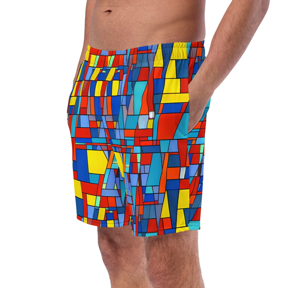 Scarlet Structure on Swim Trunks — Left Front
