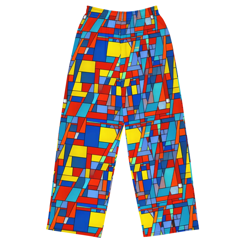 Scarlet Structure on Wide-Leg Pants — Front