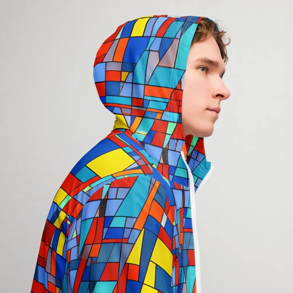 Scarlet Structure on Men's Windbreaker — Right