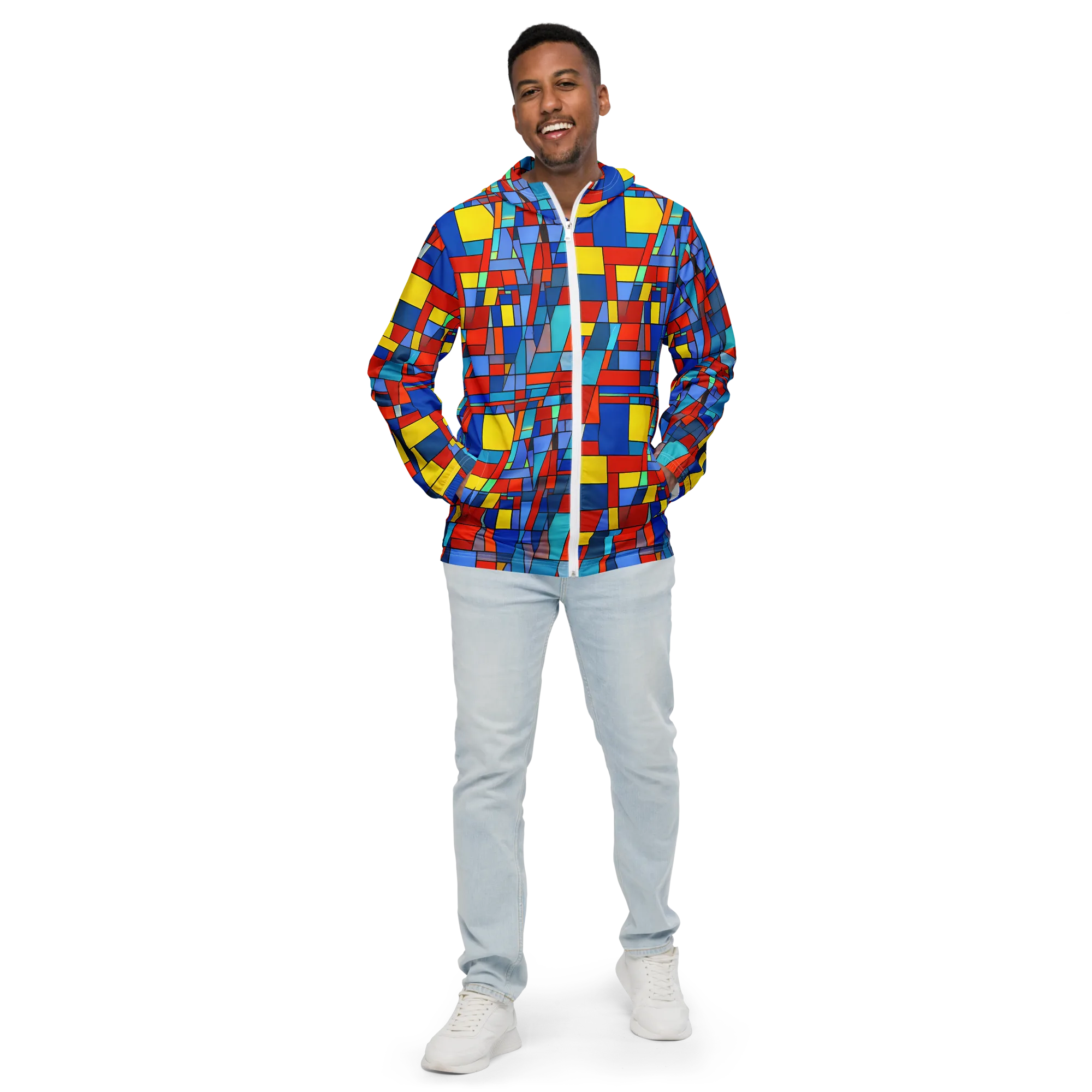 Scarlet Structure on Men's Windbreaker — Front