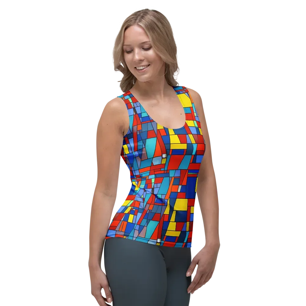 Scarlet Structure on Women's Tank Top — Right Front