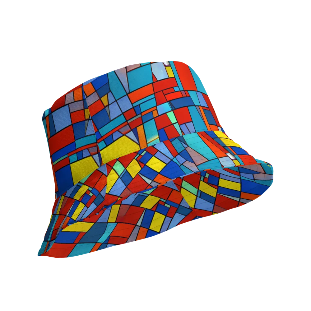 Scarlet Structure on Reversible Bucket Hat — Product details Outside