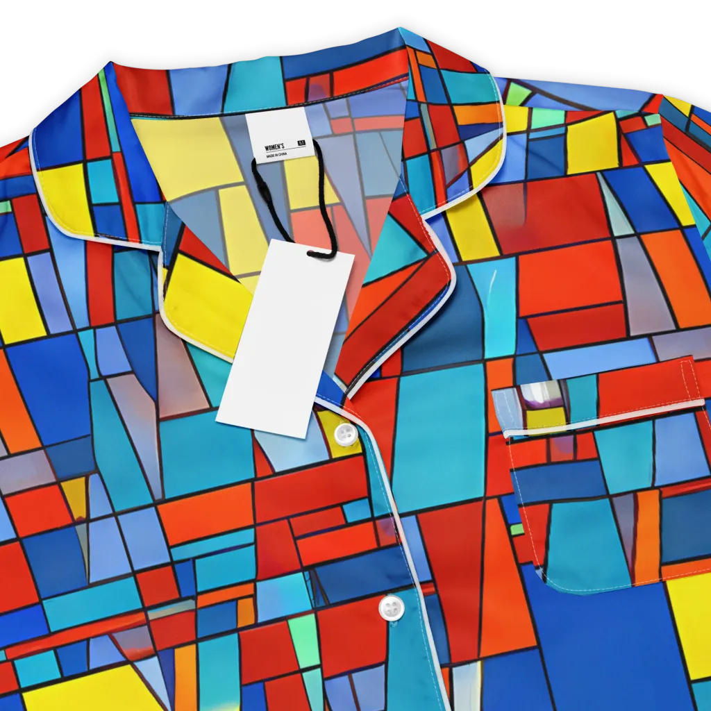 Scarlet Structure on Women's Short Sleeve Pajama Top — Product details