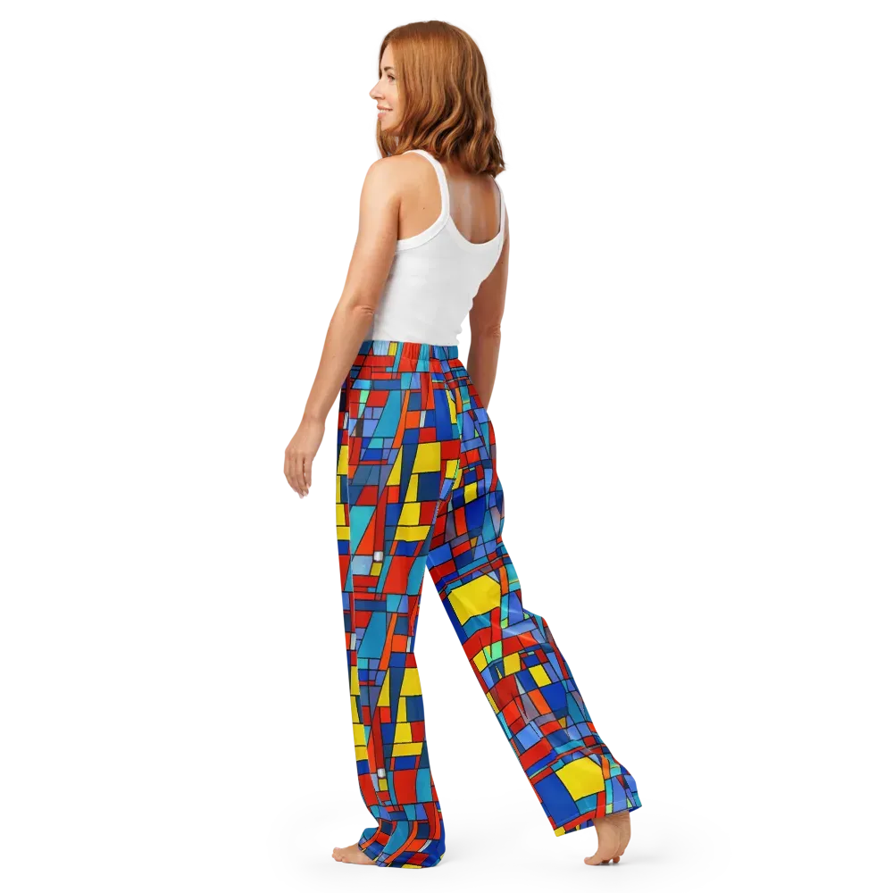 Scarlet Structure on Women's Pajama Pants — Back
