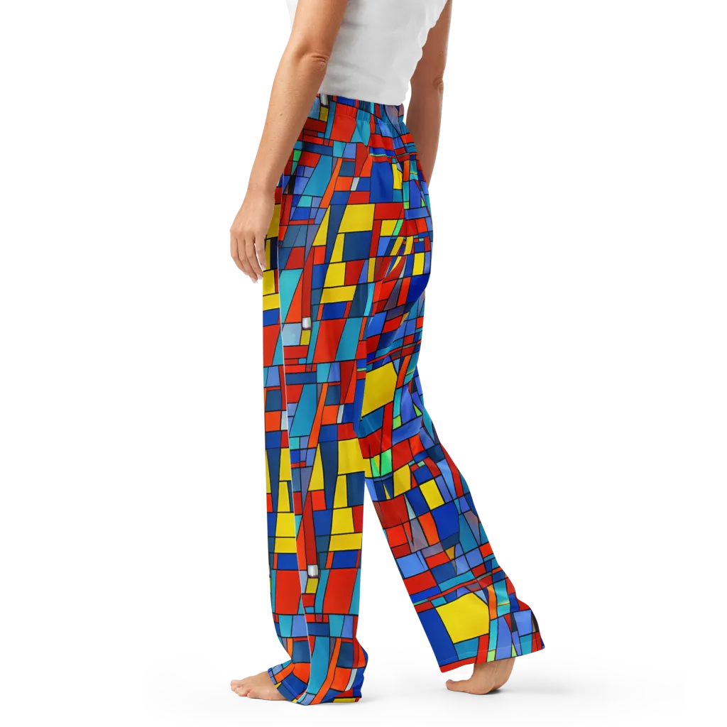 Scarlet Structure on Women's Pajama Pants — Left