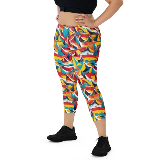 Carnival Sails on a Capri Leggings