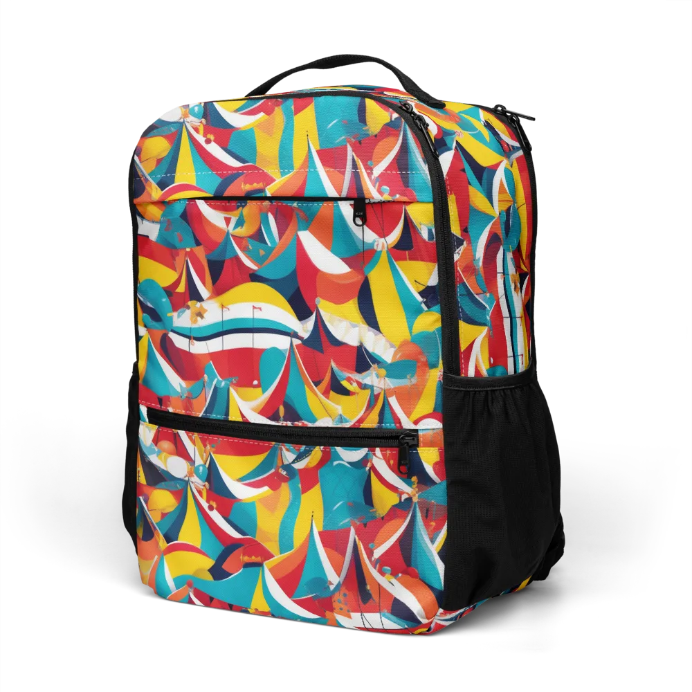 Carnival Sails on Utility Backpack — Left Front
