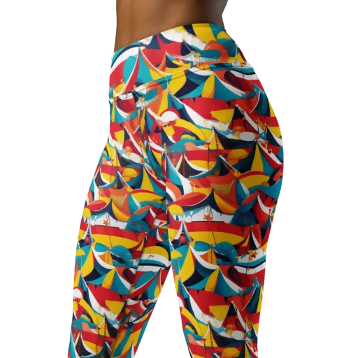 Carnival Sails on a Yoga Leggings