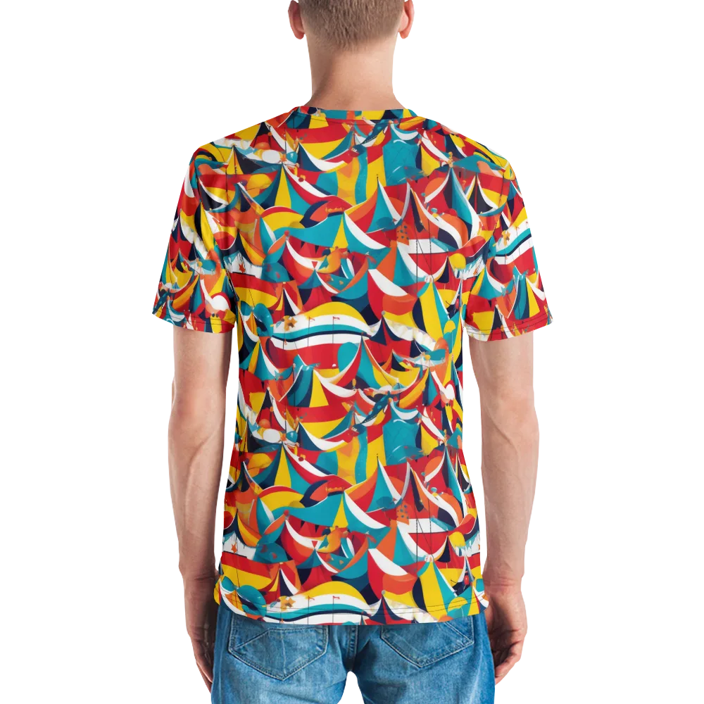 Carnival Sails on Men's Crew Neck T-Shirt — Back