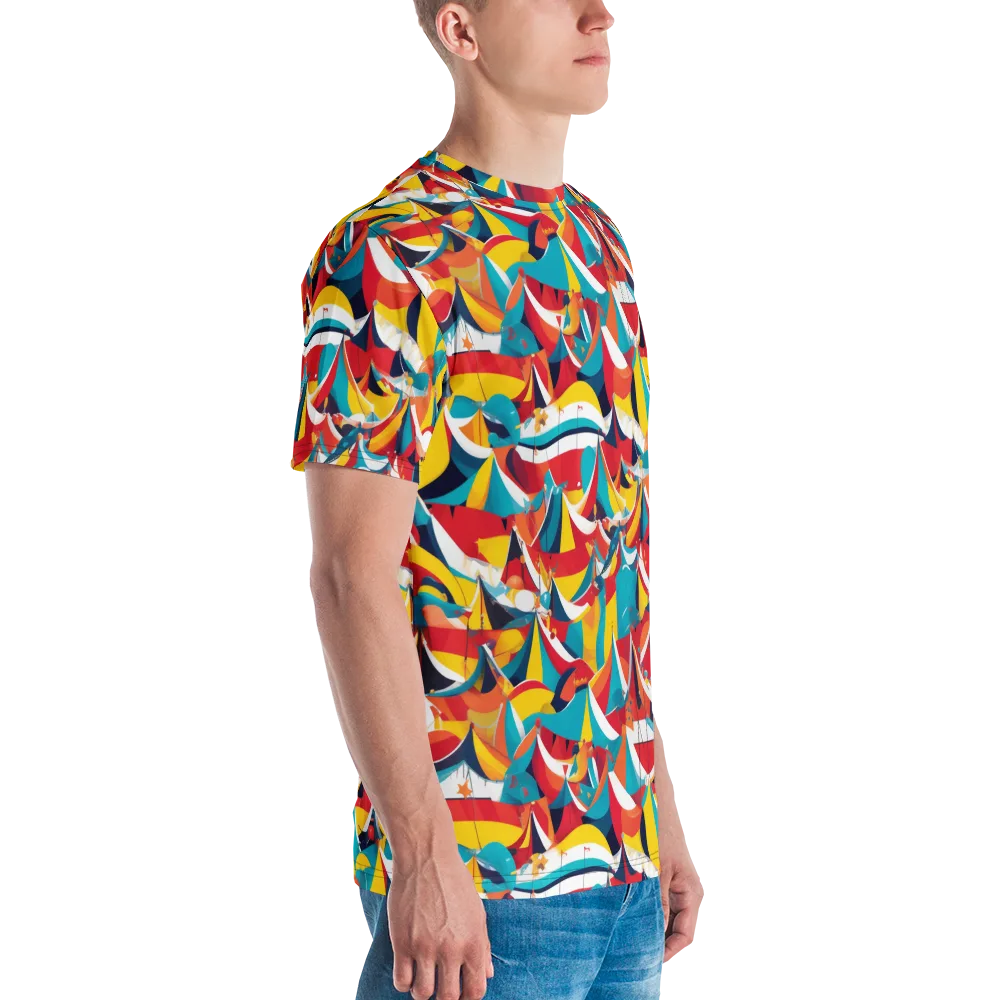 Carnival Sails on Men's Crew Neck T-Shirt — Right
