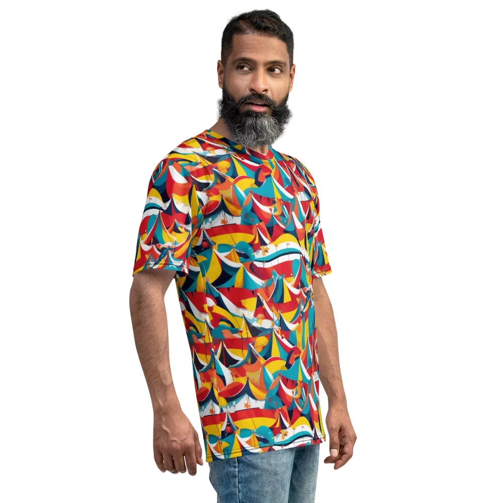 Carnival Sails on Men's Crew Neck T-Shirt — Right