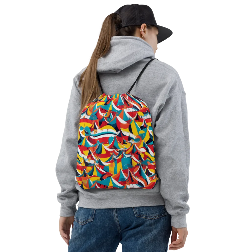 Carnival Sails on Drawstring Bag — Front
