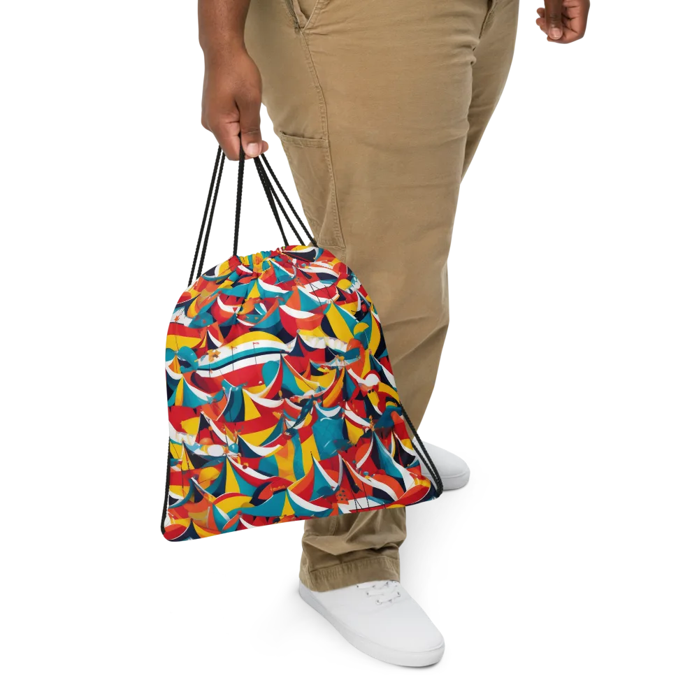 Carnival Sails on Drawstring Bag — Front